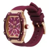 ICE Reloj de mujer 23806 (45mm) - Correa de silicona rosa, cuarzo analógico, 10 ATM sumergible