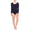 Camiseta interior de manga larga con cuello redondo Icebreaker 103194001 mujer de mezcla de lana merino - talla M