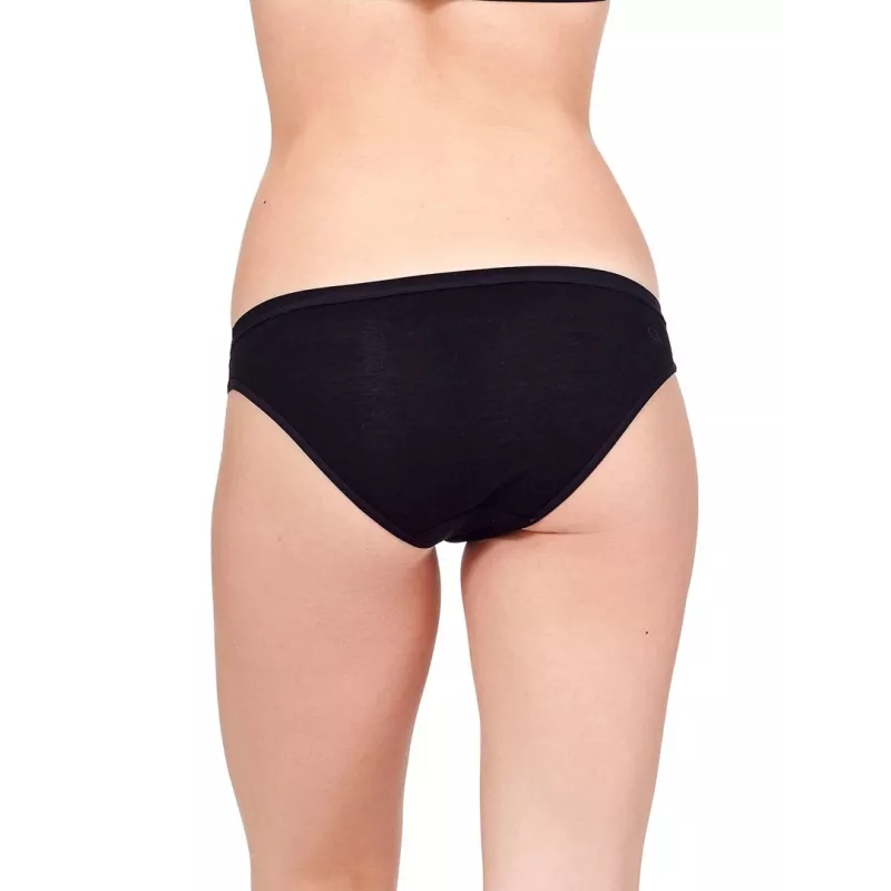 Icebreaker Hombre 103164001 Bragas tipo bikini de lana merino Negro