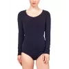 Icebreaker Siren L/S Sweetheart top de manga larga - negro, XS