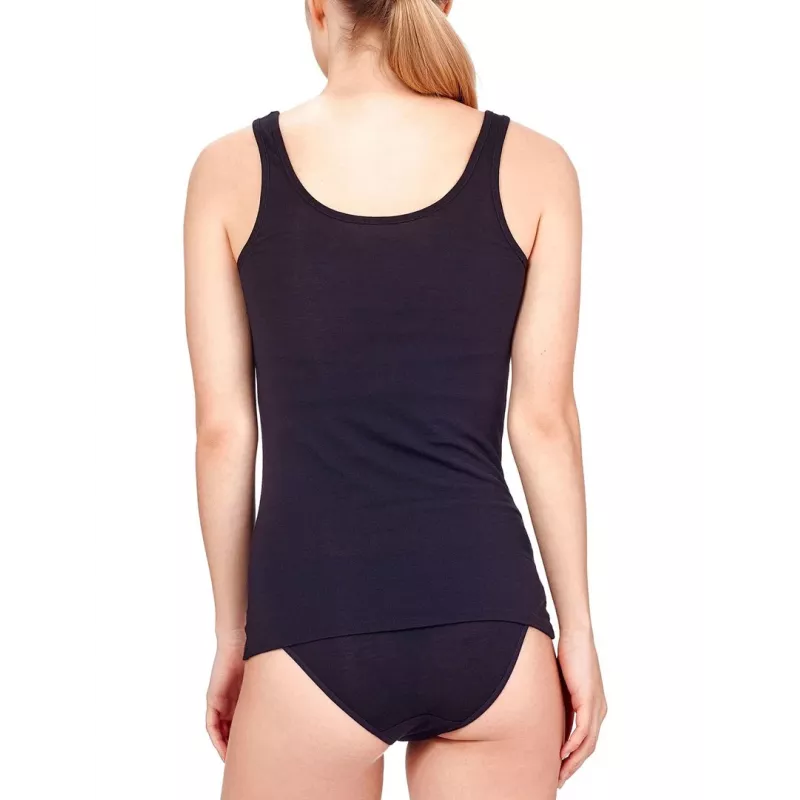 Icebreaker Siren camiseta sin mangas mujer - negra, talla M