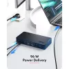 Docking station ICY BOX Heart Dock 2255 11 en 1, DisplayLink DL-6950, 2x HDMI/DP 4K@60Hz, Power Delivery 96W, Gigabit LAN, USB-C/A 10Gbps