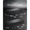 Docking station ICY BOX Heart Dock 2255 11 en 1, DisplayLink DL-6950, 2x HDMI/DP 4K@60Hz, Power Delivery 96W, Gigabit LAN, USB-C/A 10Gbps