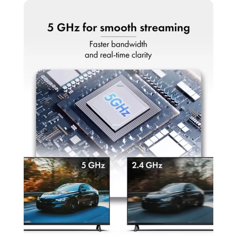 Icy Box IB-WL101 Kit extensor HDMI inalámbrico - transmisor y receptor USB-C a HDMI, Full HD 1080p, alcance 30m, Negro