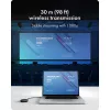 Icy Box IB-WL101 Kit extensor HDMI inalámbrico - transmisor y receptor USB-C a HDMI, Full HD 1080p, alcance 30m, Negro