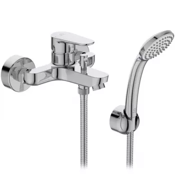 Ideal Standard BC706AA Grifo de bañera Cerafine O, cromado, montaje en pared, monomando
