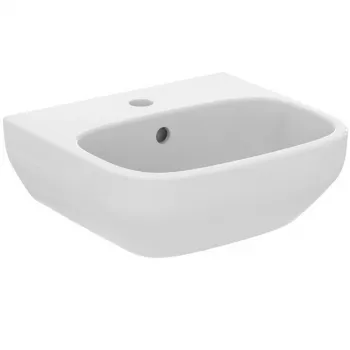 Ideal Standard i.life B lavabo de pared 40cm blanco brillante 1 orificio de grifería