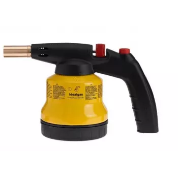IDEALGAS Soplete de soldadura con encendido piezoeléctrico, carcasa metálica, 1,9 kW