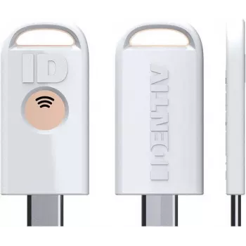 Identiv 905602 Lector de tarjetas inteligentes por contacto - USB 2.0, EMV Level 1, PC/SC CCID, negro