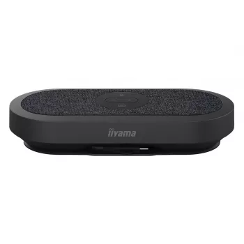 IIYAMA WP-MEET03M Transmisor de presentación inalámbrico con matriz de 8 micrófonos, 4K UHD, USB-C, negro