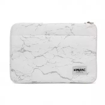 iLike Bolsa de tela para portátil de 15-16 pulgadas Blanco mármol