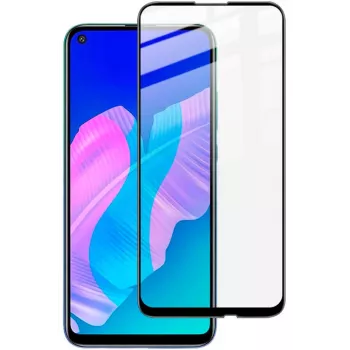 iLike Protector de pantalla de cristal templado 2.5D Full Glue marco negro para Huawei P40 Lite E