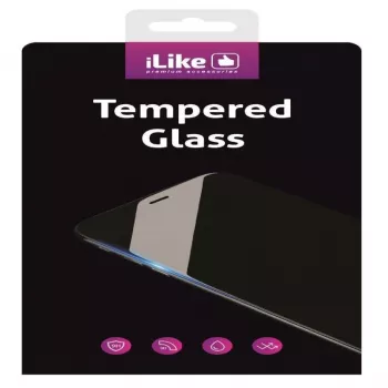 iLike Protector de Pantalla Cristal Templado 2.5D Full Glue Marco Negro para Xiaomi Redmi 9A