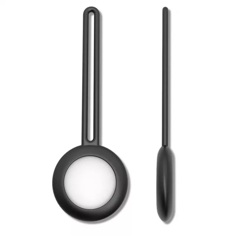 iLike AirTag funda con llavero de silicona Black