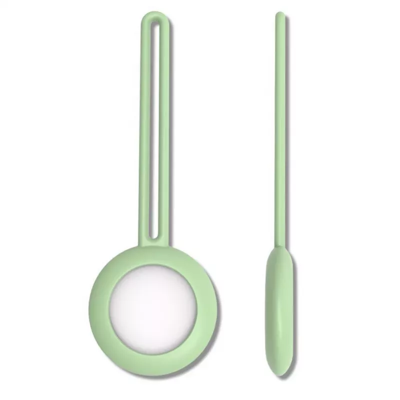 iLike AirTag funda con llavero de silicona verde