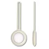 iLike AirTag Funda Silicona con Llavero Blanco