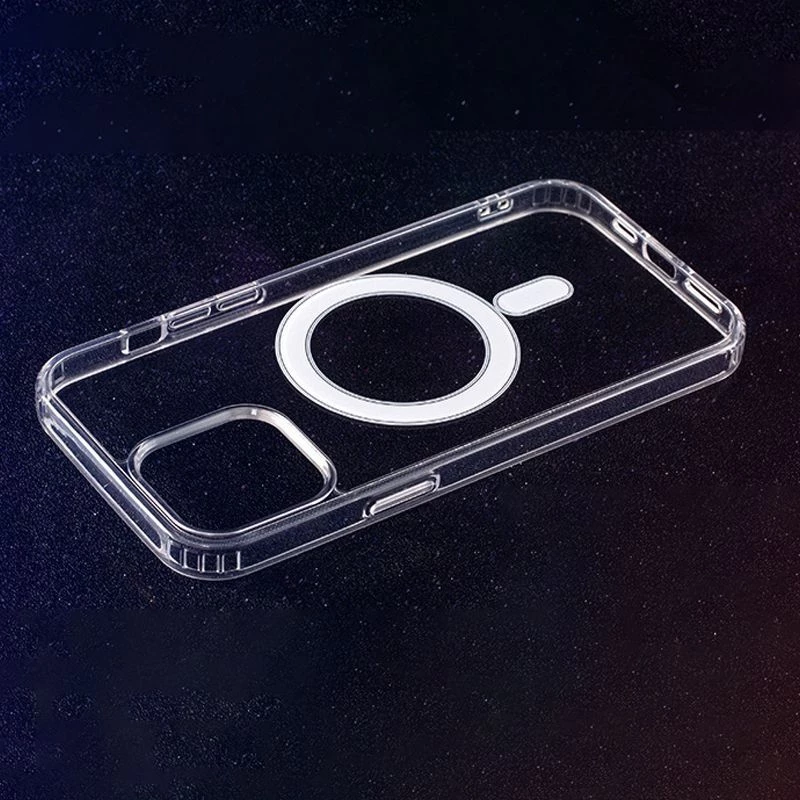 iLike Funda Mag Anti Shock 1,5 mm para Samsung Galaxy A17 4G / A17 5G transparente Big Hole