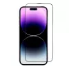 iLike Apple Cristal Templado Full Glue 5D para iPhone 13 / 13 Pro / 14 Negro + Aplicador