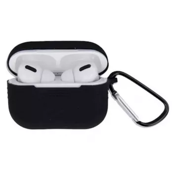 iLike Funda con gancho para Apple AirPods 3 negra