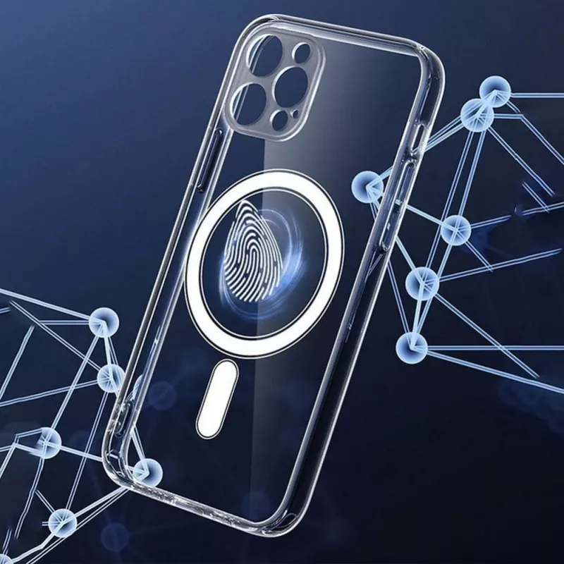 Funda iLike para iPhone 16 Pro Clear Mag Cover (STR) compatible con MagSafe transparente