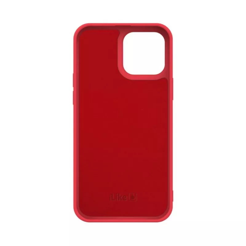 iLike Apple iPhone 13 Pro Max Funda de silicona Nano roja