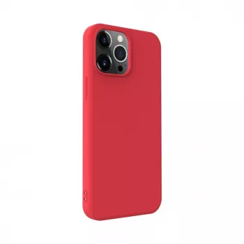 iLike Apple iPhone 13 Pro Max Funda de silicona Nano roja