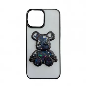 Funda de silicona iLike para Apple iPhone 13 Print Desire Bear negra