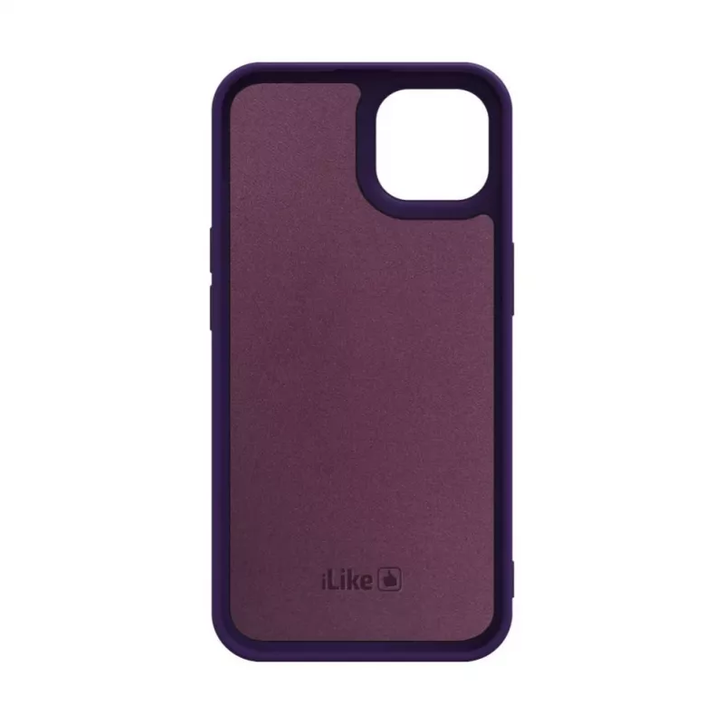 iLike Apple iPhone 14 Funda de silicona Nano morado intenso