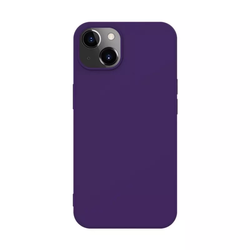 iLike Apple iPhone 14 Funda de silicona Nano morado intenso