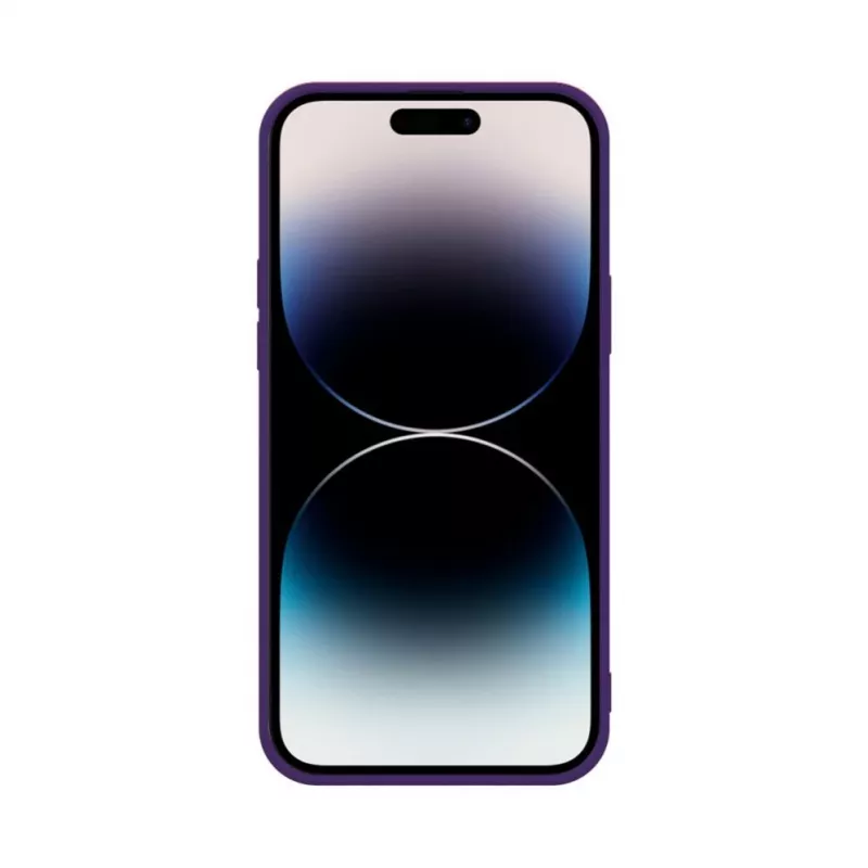 iLike Apple iPhone 14 Pro Max Funda Nano Silicona Deep Purple