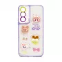 iLike Apple iPhone 15 Pro Funda EPOXY CARTOON lila claro