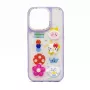 Funda Epoxy Cartoon iLike morada para Apple iPhone 15 Pro Max