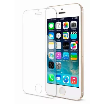 iLike Protector de pantalla de vidrio templado 0,33 mm para Apple iPhone 5/5s