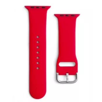 iLike Correa de silicona APS para Apple Watch Ultra / Series 8/7/6/5/4/3/2/SE (49/45/44/42mm) - roja