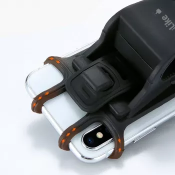 iLike Soporte de manillar IPH01BK negro - soporte universal para smartphones de 4,0-6,5