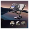 iLike C62 Soporte universal magnético con placa metálica anillo MagSafe para smartphone ajustable negro