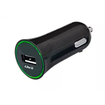 iLike Cargador de coche ICC01 Negro