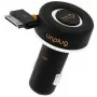 iLike CCU1000IPH Cargador Rápido Compacto iPod iPhone 4 4S 30Pin 1A Cargador de Coche con Cable Enrollable Negro