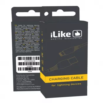 iLike Cable de carga para dispositivos Lightning CCI01 Negro