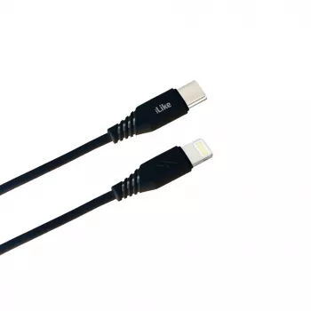 iLike Cable de Carga Type-C a Lightning CTL01 Negro