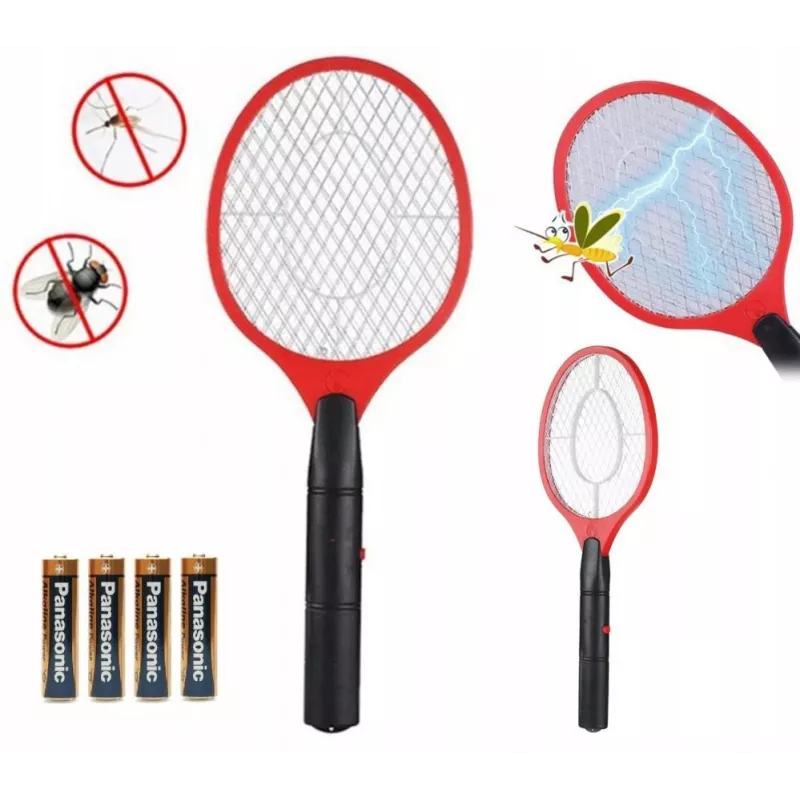 iLike Trampa eléctrica para insectos 3W matamoscas silencioso para interior rejilla 1500V a batería