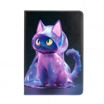 iLike iPad 10.2 / 10.5 Funda Tipo Folio Diseño Gatos Lila