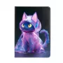 iLike iPad 10.2 / 10.5 Funda Tipo Folio Diseño Gatos Lila