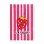 Funda tipo folio iLike para iPad 10.2 / 10.5 diseño fresa - rosa rojo verde