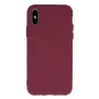 Funda de silicona iLike iPhone 11 borgoña - funda trasera amortiguadora con forro interior de microfibra