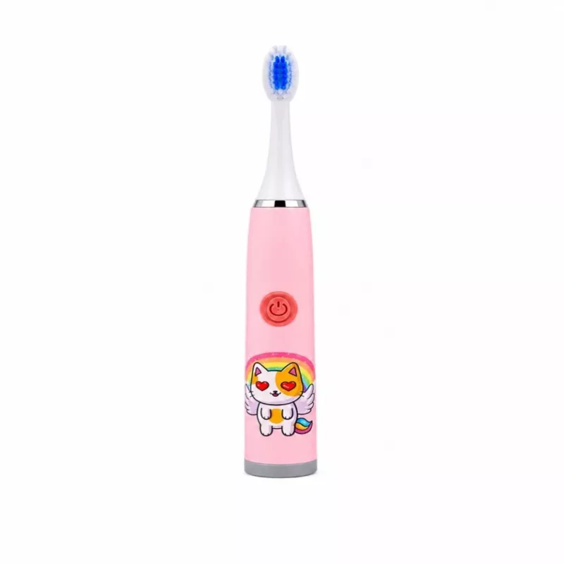 iLike Kids W3 Cepillo de dientes eléctrico (a pilas) +3 cabezales Rosa