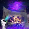 iLike Lámpara de proyección estelar LED astronauta SM4 blanca