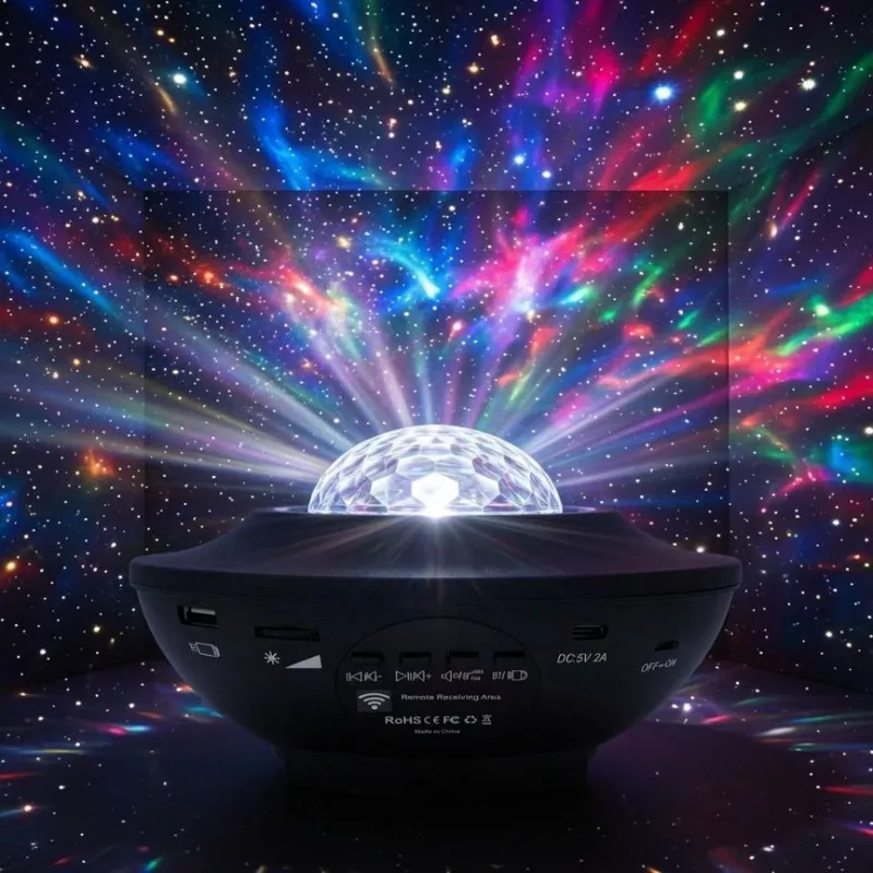 iLike proyector de estrellas LED con 21 efectos negro