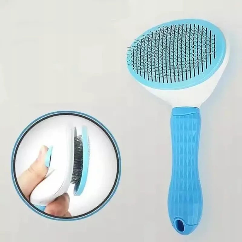 iLike Pet Peine inteligente para mascotas para perros y gatos – cepillo desenredante de silicona suave para pelo de 15–25 mm