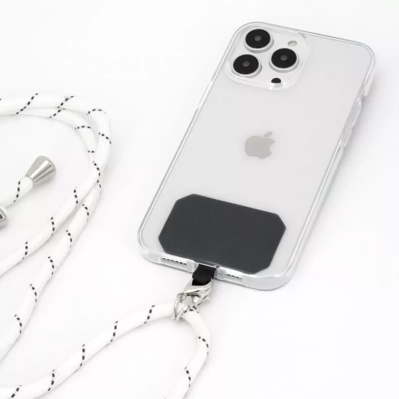 iLike Agarre universal extraíble para teléfono para correas, Negro
